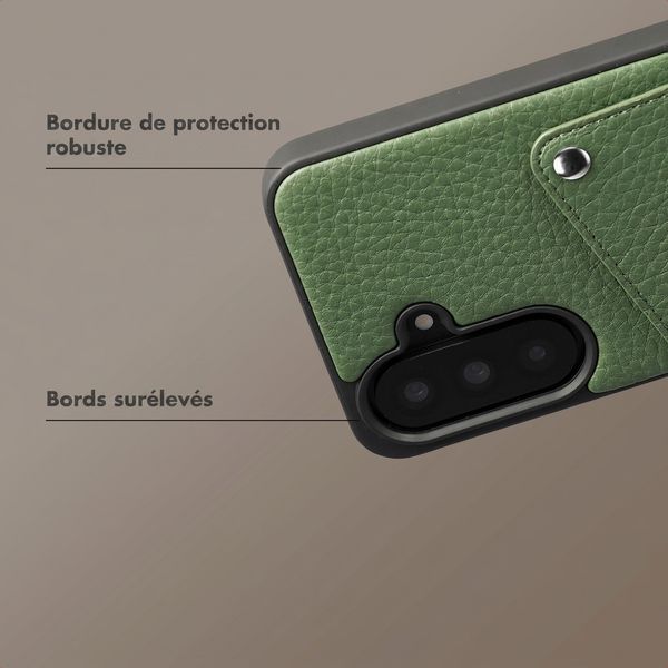 Selencia Coque Riva avec porte-cartes Samsung Galaxy A37 (5G) - Sage Green