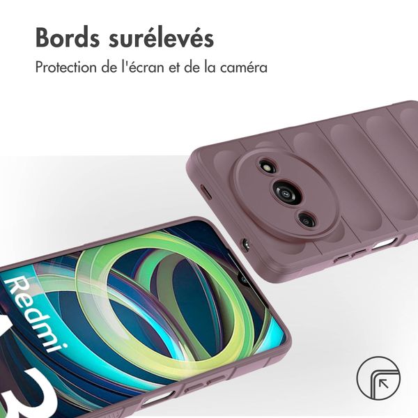 imoshion Coque arrière EasyGrip Xiaomi Redmi A3 - Violet