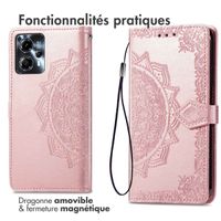 imoshion Etui de téléphone portefeuille Mandala Motorola Moto G13 / G23 - Rose Dorée