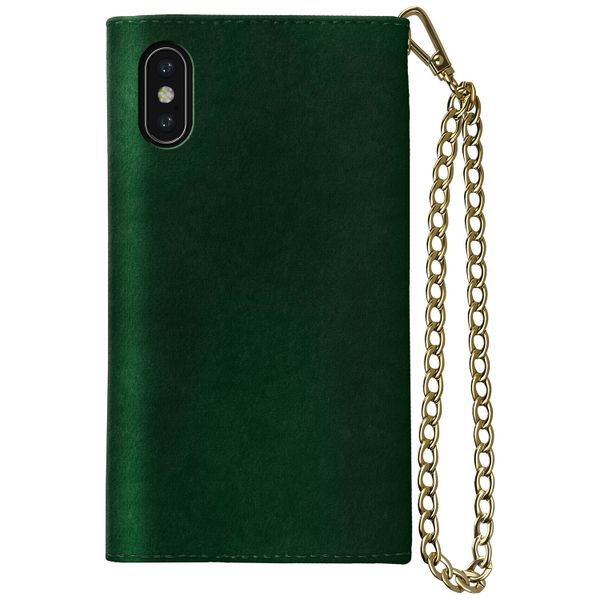 iDeal of Sweden Mayfair Clutch Velvet iPhone Xs / X - Vert