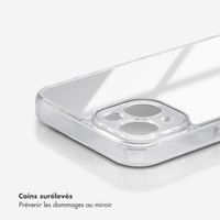 Selencia Coque Mirror iPhone 14 - Coque avec miroir - Argent