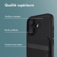 imoshion Coque arrière avec porte-cartes et support Apple iPhone 17 - Noir
