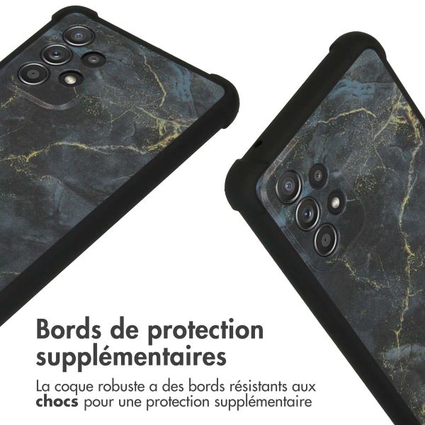 imoshion Coque Design avec cordon Samsung Galaxy A52(s) (5G/4G) - Black Marble