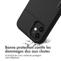imoshion Coque arrière avec porte-cartes Apple iPhone 12 Mini - Noir