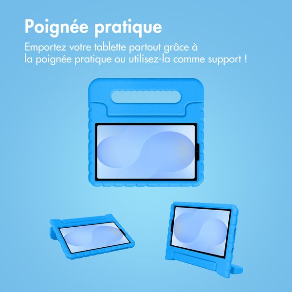 imoshion Coque kidsproof avec poignée Samsung Galaxy Tab A11 / A9 8.7 pouces - Bleu