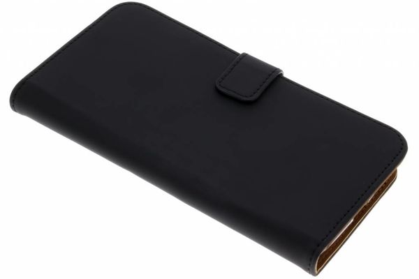 Coque silicone à rabat luxe pour Motorola Moto G6 Plus -Noir