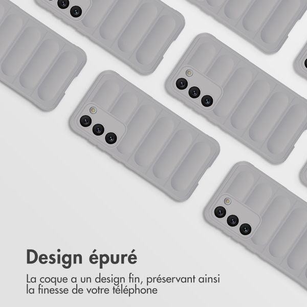 imoshion Coque arrière EasyGrip Samsung Galaxy S23 Plus - Gris