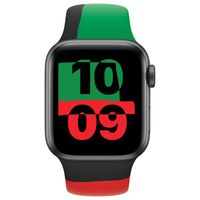 Apple Sport Band Apple Watch Series 1 á 9 / SE (38/40/41 mm) | Series 10 (42 mm) - Taille M/L - Black Unity