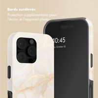 Selencia Coque arrière Vivid avec MagSafe Apple iPhone 16 Pro Max - Golden Beige Marble