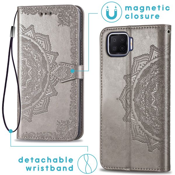 imoshion Etui de téléphone Mandala Oppo A73 (5G) - Gris