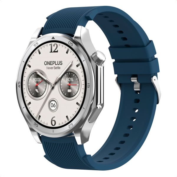 imoshion Bracelet en silicone OnePlus Watch 3 / 2 / 2R / Oppo Watch X2 / X - Bleu foncé