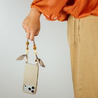 Selencia Coque arrière Rivièra avec MagSafe avec crochets amovibles iPhone 12 / 12 Pro - Milky Latte