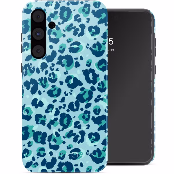 Selencia Coque arrière Vivid Samsung Galaxy A55 - Wild Spots Light Blue
