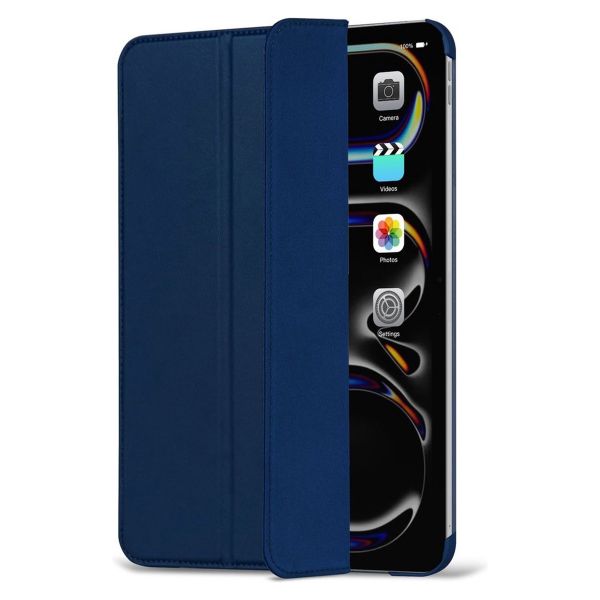 Decoded Textured Sillicon Slim Cover Apple iPad Pro 11 (2025) M5 / (2024) M4 - Navy Peony