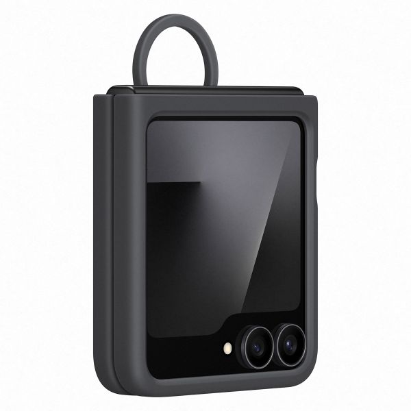 Samsung Original Coque en silicone Ring Samsung Galaxy Z Flip 6 / Flip 7 FE - Black