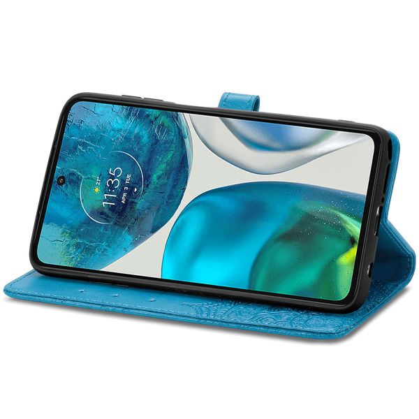 imoshion Etui de téléphone portefeuille Mandala Motorola Moto G52 / G82 - Turquoise