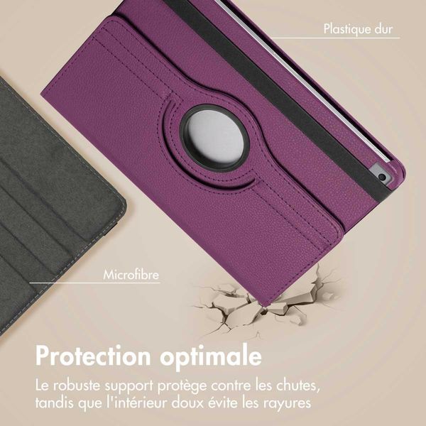 imoshion Coque tablette rotatif à 360° Apple iPad Air 3 (2019) / Pro 10.5 (2017) - Violet