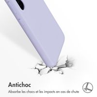 Accezz Coque Liquid Silicone Samsung Galaxy S23 - Violet