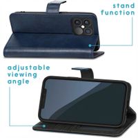 imoshion Étui de télephone portefeuille de luxe Apple iPhone 13 Pro - Bleu foncé