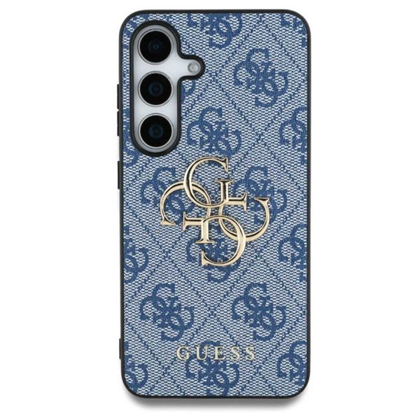 Guess Coque 4G Metal Logo Backcover Samsung Galaxy S25 - Bleu