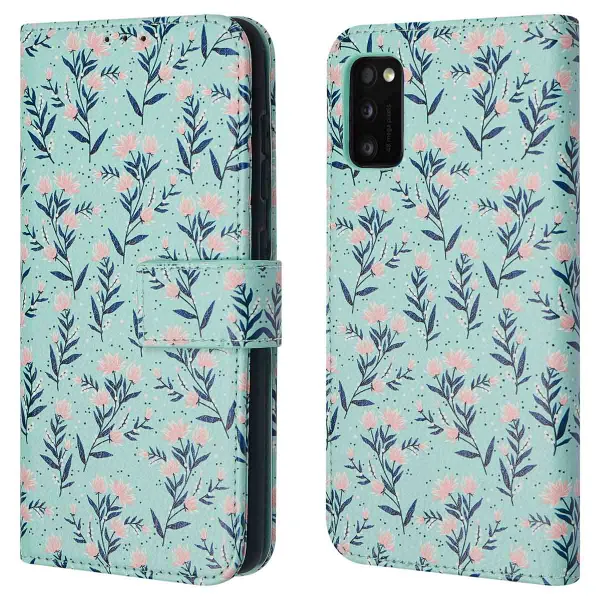 imoshion ﻿Étui de téléphone portefeuille Design Samsung Galaxy A41 - Blue Flowers