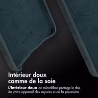 Accezz Coque MagSafe en cuir vintage Samsung Galaxy S25 Edge - Smokey Green