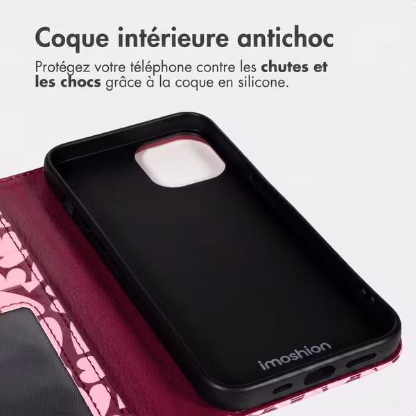 imoshion Étui de télephone portefeuille Design Apple iPhone 13 - Hearty Blush