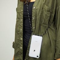 imoshion Coque avec cordon iPhone SE (2022 / 2020) / 8 / 7 - Noir Dorée