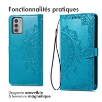 imoshion Etui de téléphone portefeuille Mandala Nokia G42 - Turquoise