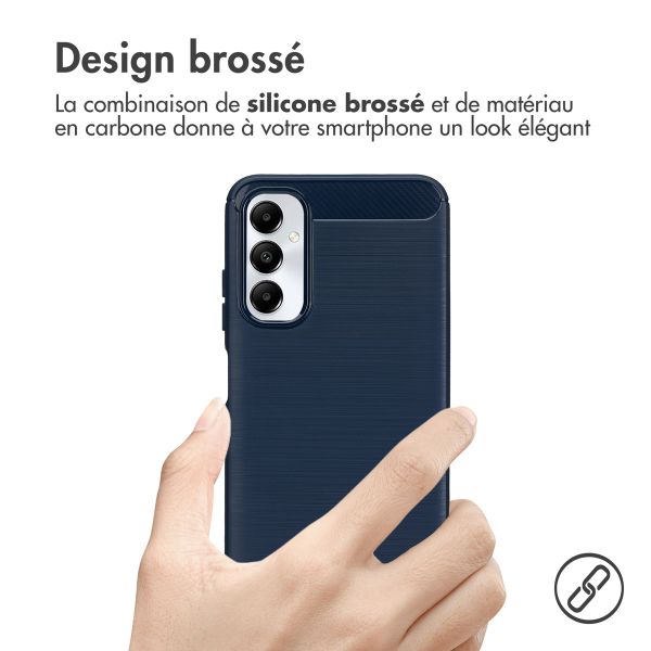 imoshion Coque Brushed Samsung Galaxy A05s - Bleu foncé