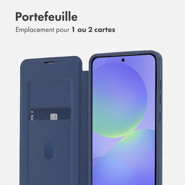 imoshion Bookcase transparente avec MagSafe Samsung Galaxy A37 (5G) - Bleu