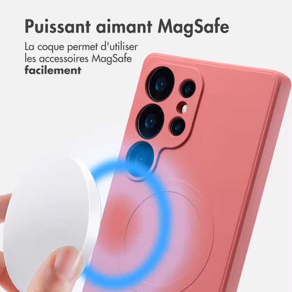 imoshion Coque Couleur avec MagSafe Samsung Galaxy S25 Ultra - Dusty Rose