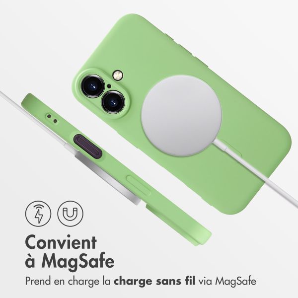 imoshion Coque Couleur avec MagSafe Apple iPhone 16 - Vert