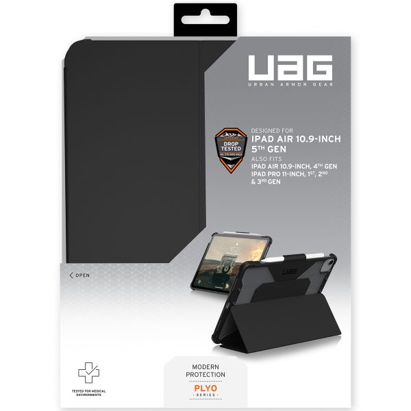 UAG Coque Plyo Apple iPad Air 11 pouces (2025) M3 / (2024) M2 / Air 5 (2022) / Air 4 (2020) / Pro 11 (2018/2020) - Noir