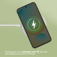 Accezz Coque Liquid Silicone avec MagSafe Samsung Galaxy S25 FE - Cooper Green