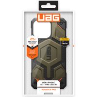 UAG Coque arrière Monarch Pro Apple iPhone 15 Pro Max - Kevlar Element Green