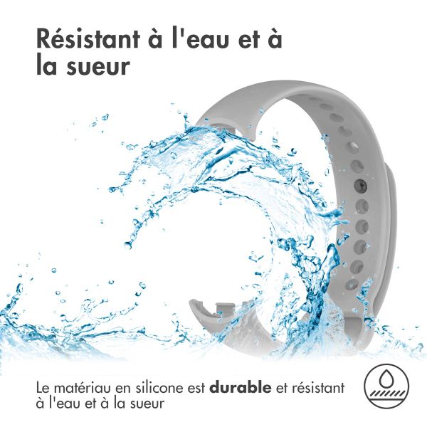 imoshion Bracelet sport en silicone Xiaomi Smart Band 8 / 9 - Gris