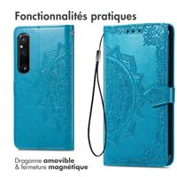 imoshion Etui de téléphone portefeuille Mandala Sony Xperia 1 V - Turquoise