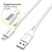 Accezz Câble Lightning vers USB - Certifié MFi - 1 mètre - Blanc