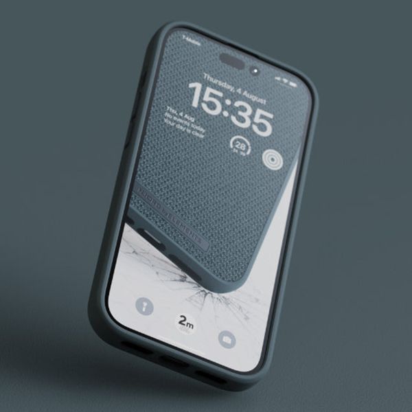 Njorð Collections Coque en tissu Apple iPhone 14 Pro Max - Dark Grey