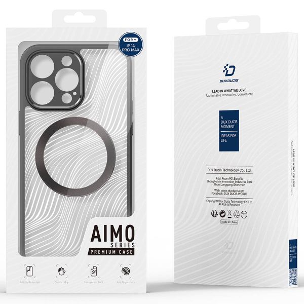 Dux Ducis Coque arrière Aimo avec MagSafe iPhone 14 Pro Max - Transparent