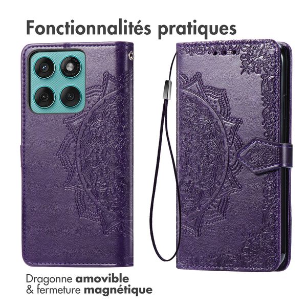imoshion Etui de télephone Mandala Motorola Edge 60 Pro - Violet