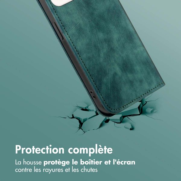 imoshion Étui de téléphone portefeuille Slim Apple iPhone 15 - Vert