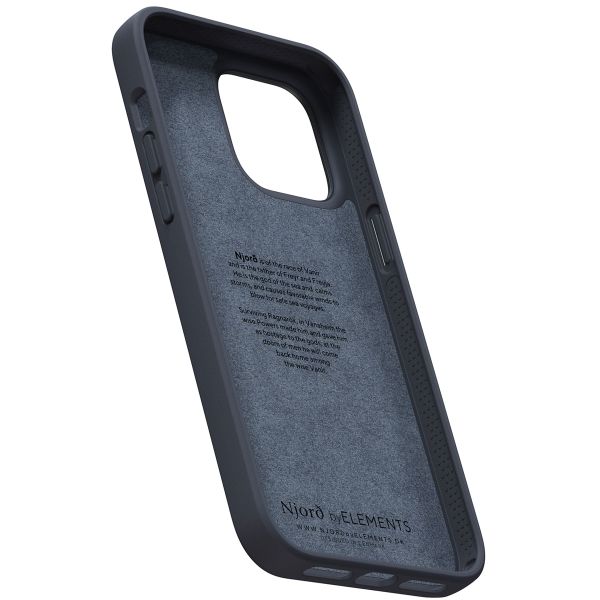 Njorð Collections Coque en cuir véritable iPhone 14 Pro Max - Black