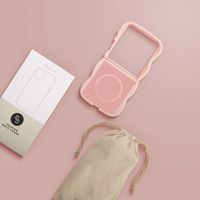 Selencia Coque arrière Wavy avec MagSafe Samsung Galaxy Z Flip 7 - Soft Pink