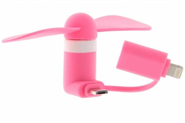 Ventilateur pour smartphone Micro-USB / Lightning