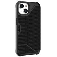 UAG Etui de téléphone portefeuille Metropolis iPhone 13 - Kevlar Black