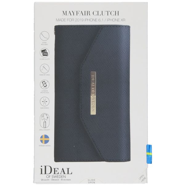 iDeal of Sweden Mayfair Clutch iPhone 11 - Bleu foncé