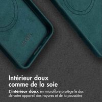 Accezz Coque MagSafe en cuir vintage Samsung Galaxy A56 - Smokey Green