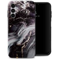 Selencia Coque arrière Vivid Tough Samsung Galaxy A14 (5G/4G) - Chic Marble Black